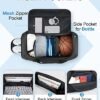 BAGSMART Gym Bag for Men, Large Tavel Duffle Bag, Weekender Overnight Bag with Shoe Compartment, Carry On Bag with Multi-Pockets for Sports, Traveling(Black) - Image 4