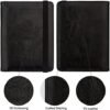 WALNEW Passport and Vaccine Card Holder Combo, Passport Cover Case Passport Wallet Travel Wallet RFID Blocking Travel Essentials for Women and Men, Black - Image 8