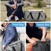 BAGSMART Gym Bag for Men, Large Tavel Duffle Bag, Weekender Overnight Bag with Shoe Compartment, Carry On Bag with Multi-Pockets for Sports, Traveling(Black) - Image 2