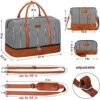 IBFUN Weekender Bags for Women, 21" Weekender Travel Bag, Travel Duffle Bag with Shoe Compartment Carry on Overnight Duffel Bag for Weekend Travel Business Trip, 3PCS - Image 6