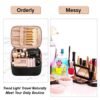 OCHEAL Makeup Bag, Large Capacity Travel Make Up Bag for Cosmetics Vertical Storage,Toiletry Bag for Skincare Makeup Organizer Bag - Image 4