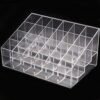 Onwon Transparent Cosmetic Makeup Organizer Clear 24 Lattices Lipsticks Cosmetic Lotion Makeup Organizer Storage Display Holder Stand - Image 2