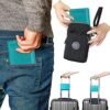 Passport Holder Wallet with Money Pocket Combo Vaccine and Credit Card Holder, RFID Blocking Travel Gift Set Airport Wallet Organizer With Luggage Tag and Silk Sleep Eye Mask (Turquoise) - Image 7