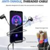 Wired Earbuds with Microphone 5 Pack, in-Ear Headphones with Heavy Bass, High Sound Quality Earphones Compatible with iPad, Laptop, MP3, Android Smartphones, Fits All 3.5mm Jack Device - Image 7
