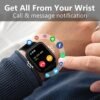 Smart Watch, Fitness Tracker SmartWatch for Android/iOS Phones, 1.69" Full Touch Screen with Heart Rate Sleep, Step Counter, IP68 Waterproof Smart Watches for Man/Women - Image 4