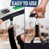 Digital Luggage Weight Scale for Packages - Hanging Scales for Weighing Packages Portable Luggage Scale Digital Travel Essentials 110lb/50kg - Small Suitcase Scale for Travel Accessories for Women - Image 5