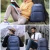 LIGHT FLIGHT Laptop Backpack for Men, Travel Backpack for Men Women bag with Charging Port Fits 17.3 Inch Computer, 40L Back Pack for Business Work College, Dark Blue - Image 4