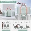 Small Gym Bag for Women, Waterproof Duffle Bag Carry On Weekender Bag with Shoe Compartment & Wet Pocket, Tote Bag for Travel, Workout, Sport - Image 4
