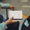 Cute Passport Holder and Holder Combo Passport Cover with RFID Blocking Women Men Compatible Wallet Credit Card Protector(Grey Leopard Cheetah Pattern) - Image 6