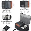 Carry on Travel Backpacks, Extra Large 40L Flight Approved for Men & Women,Expandable Suitcase With 4 Packing Cubes,Water Resistant Luggage Daypack Business Weekender Bag,Black - Image 3