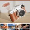 5K Digital Camera for Photography, 48MP Autofocus Vlogging Camera with Viewfinder & Dual Camera, 16X Digital Zoom Point and Shoot Cameras with 32GB SD Card 2 Batteries Compact Travel Camera - Image 5