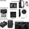 Grey 50L Laptop Backpack, Unisex, USB Port Design - Image 5