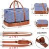 IBFUN Weekender Bags for Women, 21" Weekender Travel Bag, Travel Duffle Bag with Shoe Compartment Carry on Overnight Duffel Bag for Weekend Travel Business Trip, 3PCS - Image 6