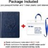 TIGARI Passport Holder Women Men, Travel Must Haves Passport Wallet, PU Leather Passport Cover Protector, Travel Essentials Passport and Vaccine Card Holder Combo, Slim Travel Accessories - Image 2