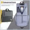 Garment Bags for Travel, Large Suit bags for Men Women Travel with Shoulder Strap, Foldable Carry On Garment Bag Gifts for Business Trip - 2 in 1 Hanging Suit Travel bags (Light Grey) - Image 2