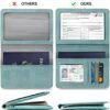 Unisex 2pk RFID Passport And Vaccine Card Holder Combo,Passport Holder-Black&Light Blue - Image 3