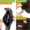 Boxiki Travel Money Belt - RFID Blocking Money Belt and Safe Waist Bag, Secure Fanny Pack for Men and Women, Fits Passport, Wallet, Phone and Personal Items. Running Belt, Waist Pack (Brown) - Image 4