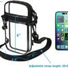 Cosmos Neck Wallet Clear Crossbody Purse Travel Documents Organizer Passport Holder Transparent Shoulder Bag with Adjustable Strap, Travel Neck Purse Passport Wallet for Women and Men - Image 2