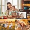 Digital Camera, FHD 1080P Digital Camera for Kids Video Camera with 32GB SD Card 16X Digital Zoom, Point and Shoot Camera Portable Mini Camera for Teens Students Boys Girls, 2 Batteries(Black) - Image 6