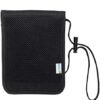 RFID Blocking Stash Neck Wallet, Travel Pouch Passport Holder for Women Men - Black - Image 5