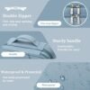 Travel Cable Organizer Bag, Electronic Accessories Case Portable Double Layer Cable Storage Bag for Cord,phone,Charger, Flash Drive,SD Card,Phone,Power Bank,Personal Items - Grey - Image 6