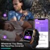 AMAZTIM Smart Watch, 60 Days Extra-Long Battery, 50M Waterproof, Rugged Military Bluetooth Call(Answer/Dial Calls),1.85" Ultra Large HD Display, AI Voice Assistant,Compatible for Android and iOS - Image 6