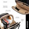 Kenneth Cole REACTION Chelsea Chevron Quilted Luggage, Black, Underseater - Image 5