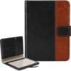 DTTO Passport Holder Cover Wallet, Premium PU Leather RFID Blocking Travel Wallet Case with Vaccine Card Slot for Women Men, Black Brown