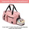 Small Travel Duffle bag Women men,Gym bags with Wet Pocket & Shoe Compartment, Workout Overnight Shopping Hospital Handbag,Lightweight Gear bag - Image 4