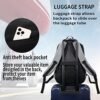 Travel Laptop Backpack, Business Anti Theft Durable Laptop Backpack with USB Charging Port, Water Resistant College Computer Bag Gifts for Men Women Fits 15.6 Inch Notebook - Image 6