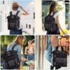 Laptop Backpack for Women, 15.6 Inch Work Bag, School Backpack for Teen Girls, Wide Open Large Backpack Purse with USB Charging Port, Casual Daypacks for Travel College Business, Black - Image 7