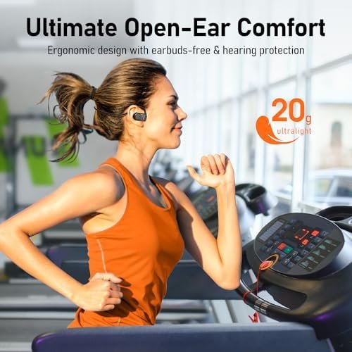 OpenComfy CF201 Wireless Running Headphones | Bluetooth | Open-Ear Headphones | 4-in-1 Advantage: Superior Sound | Ultimate Comfort | Secure Fit | Ambient Awareness | Black - Image 4