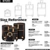 Coolife Luggage 4 Piece Set Suitcase Expandable TSA lock spinner softshell - Image 7