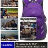 Backpack Bookbag for College Laptop Travel, Fit Laptop Up to 15.6 inch with USB Charging Port Multi Compartment Anti theft, Gift for Women Men (Purple) - Image 6