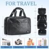 Travel Toiletry Bag,Large Hanging Toiletry Bags for Traveling Women, Water-resistant Makeup Travel Bags - Toiletry Bag for Travel Size Essentials Accessories Cosmetics -Perfect Gifts for Women - Image 2