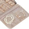 BELALIFE Travel Jewelry Organizer, Portable Jewelry Storage Case for Earrings, Rings, Necklaces, Bracelets, Lake-Blue - Image 7