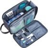 Toiletry Bag for Men, Water-resistant Dopp Kit with Large Capacity for Toiletries and Shaving Accessories, Travel Toiletry Organizer Case, Black - Image 3