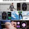 Smart Watch (Answer/Make Call), 1.7" Smartwatch Fitness Tracker for Android and iOS Phones with Heart Rate Sleep Tracking, 28 Sport Modes, Blood Oxygen, Ai Voice Control,Fitness Watch for Women Men - Image 5