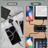 Universal USB & USB C Tower Fast Charging Station 6-Port 60W - Compact, Space-Saving Design with Multiple USB & USB-C Ports for All iPhone Galaxy Note Pixel iPad Multiple Devices - Image 7
