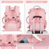 Hanples Extra Large Travel Backpack for Women as Person Item Flight Approved, 40L Carry On Backpack, 17 Inch Laptop Waterproof Hiking Casual Bag Backpack(Pink) - Image 5