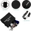 The Canvas Tote Bag for Women with Zipper Closure and Black Striped Lining, Perfect for Travel, Shopping, and School - Image 4