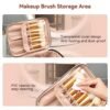 OCHEAL Makeup Bag, Large Capacity Travel Make Up Bag for Cosmetics Vertical Storage,Toiletry Bag for Skincare Makeup Organizer Bag - Image 3