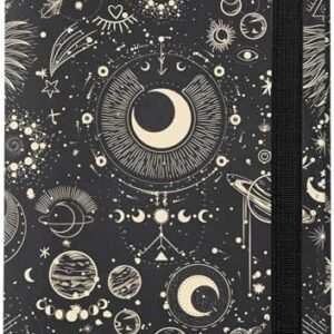 Cute Passport Holder and Holder Combo Passport Cover with Compatible Wallet Credit Card Protector RFID Blocking Women Men (Black-T4)
