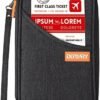 defway Passport Holder Travel Wallet - Family Passport Holder of 4, RFID Blocking Passport Wallet for Men Women, Travel Essentials for Flying, BLACK