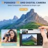 48MP 4K Digital Camera with Flash, Anti-Shake, 16X Zoom - For Photography, Video, Travel with SD Card, 2 Batteries - Image 2