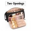 CUBETASTIC Makeup Bag, Small Cosmetic Bag with Makeup Brush Comparment, 2 in 1 Cute Make Up Organizer Pouch for Women Girls, Portable Travel Toiletry Bag - Image 2