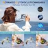 48MP 4K Digital Camera with Flash, Anti-Shake, 16X Zoom - For Photography, Video, Travel with SD Card, 2 Batteries - Image 4