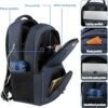 Business Travel Laptop Backpack, Water Resistant College Bag Computer Bag Gifts for Men & Women Fits 15.6 Inch Notebook (Royal blue) - Image 3