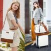 Travel Weekender Bag for Women, Overnight Bag with Shoe Compartment Oversized Travel Duffel Bag Carry On Tote 21" - Image 3