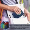 TIGARI Passport Holder Women Men, Travel Must Haves Passport Wallet, PU Leather Passport Cover Protector, Travel Essentials Passport and Vaccine Card Holder Combo, Slim Travel Accessories - Image 9